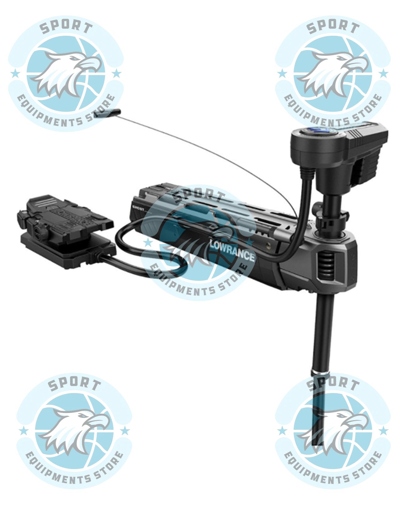 New lowrance ghost trolling motor w/tmr-1 remote - 60"