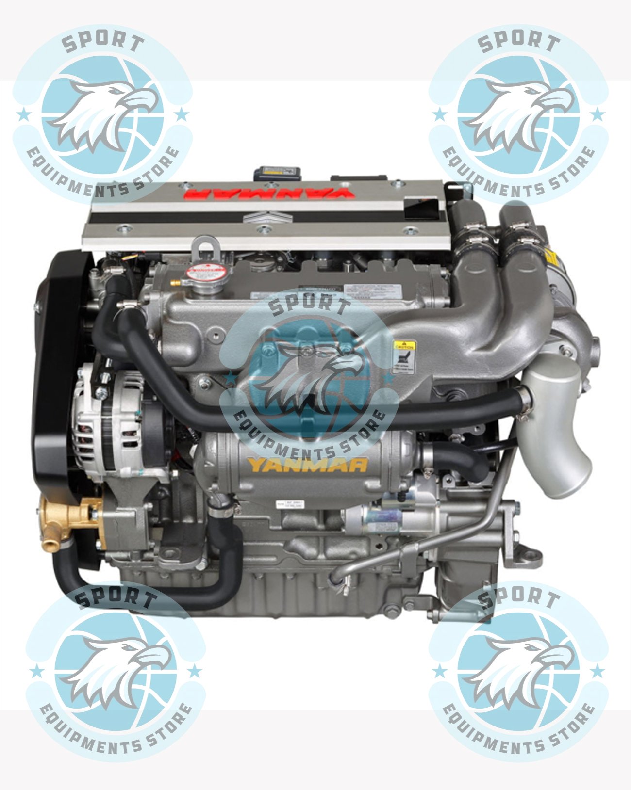 New Yanmar 4JH110 110HP Inboard Diesel Engine - Image 2