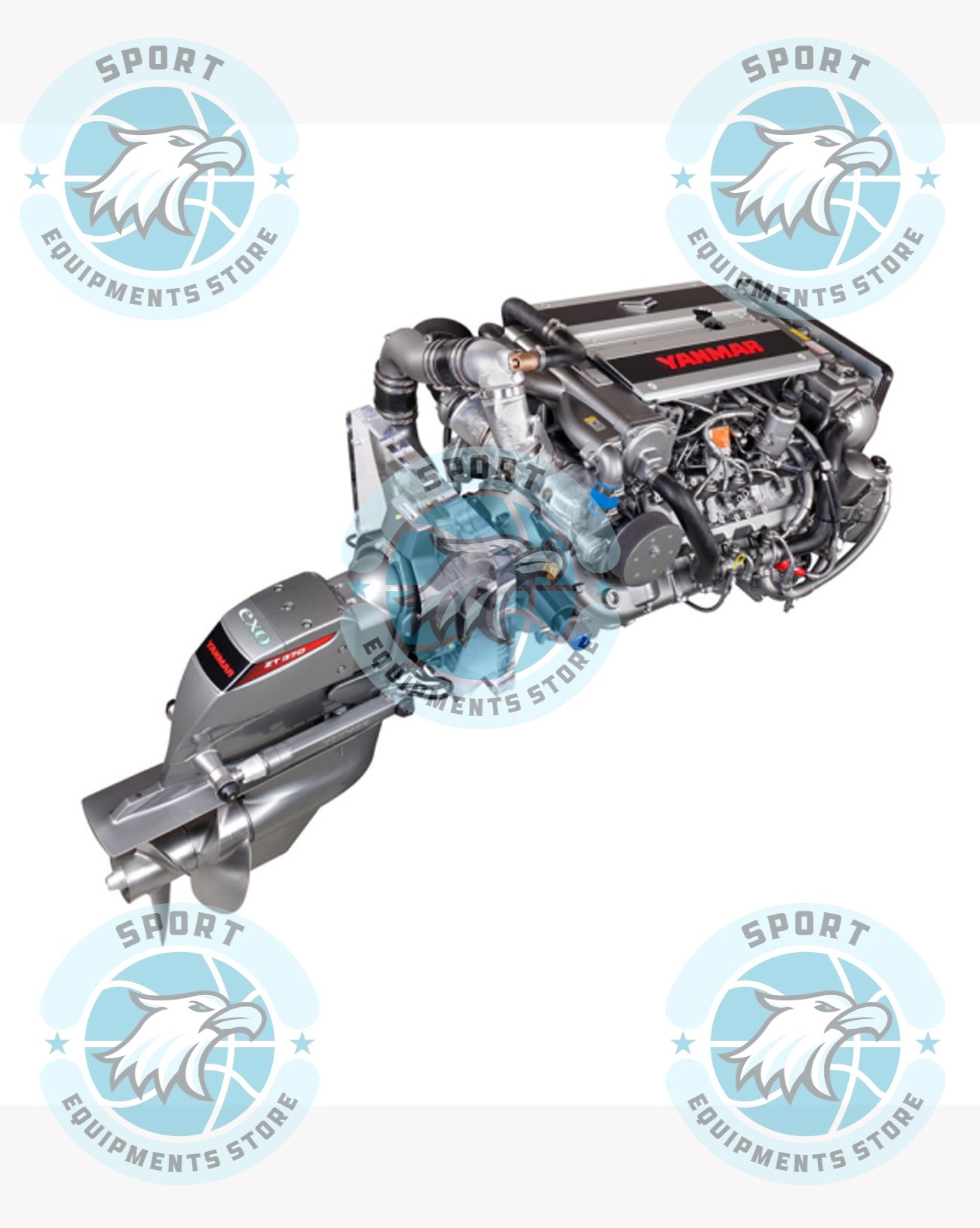 New Yanmar 8LV370 (Z) 370HP Inboard Diesel Engine - Image 4