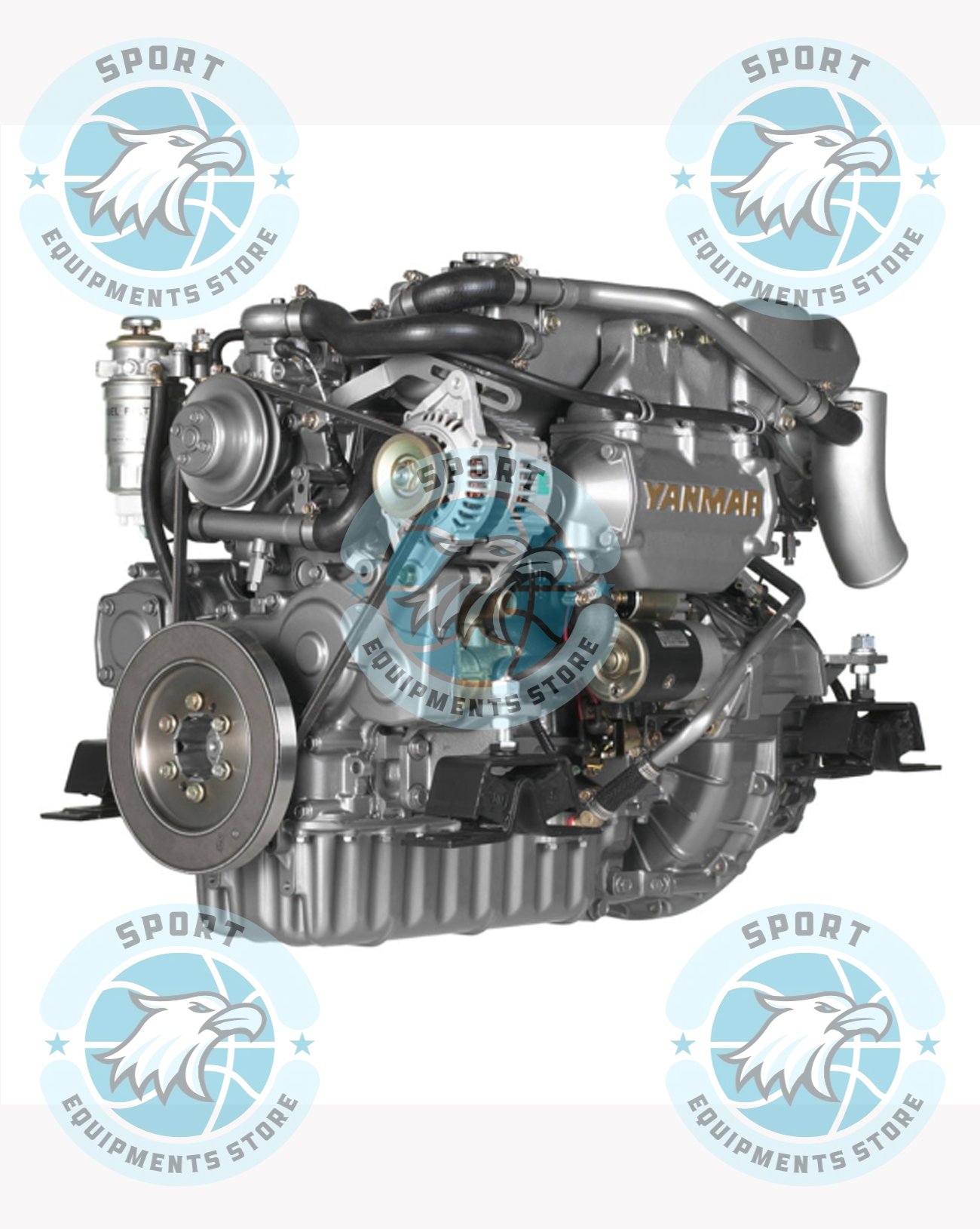 New Yanmar 4JH3-DTE 125HP Inboard Diesel Engine