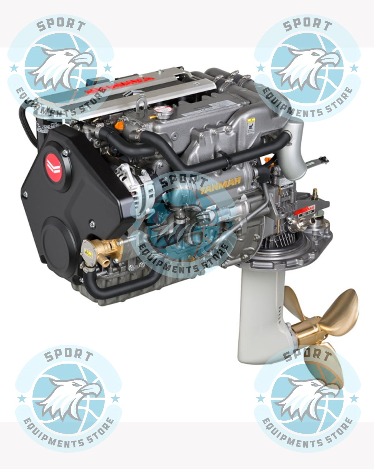 New Yanmar 4JH57 57HP Inboard Diesel Engine - Image 2