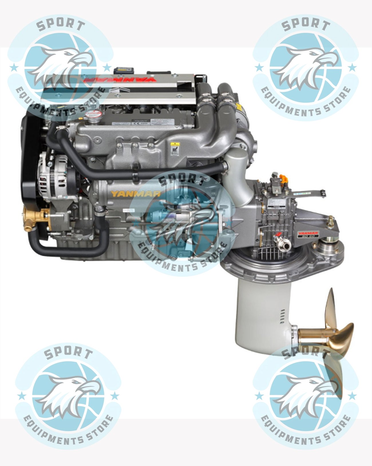 New Yanmar 4JH45 45HP Inboard Diesel Engine - Image 3