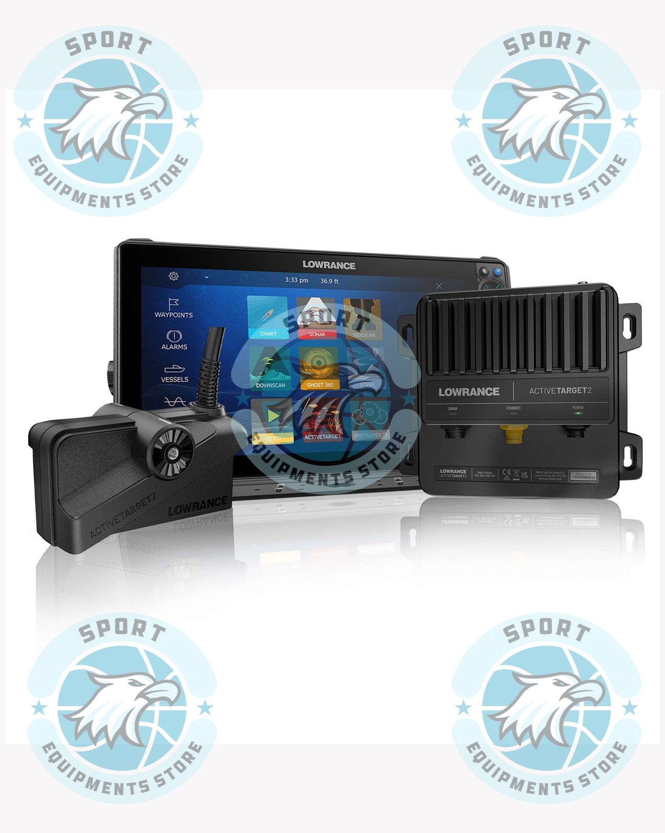 Lowrance ActiveTarget 2 Live Sonar Bundle with HDS PRO